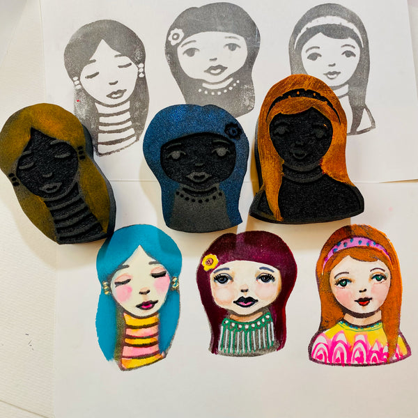 Kae Pea | The Girls | Foam Stamps - Set of 3