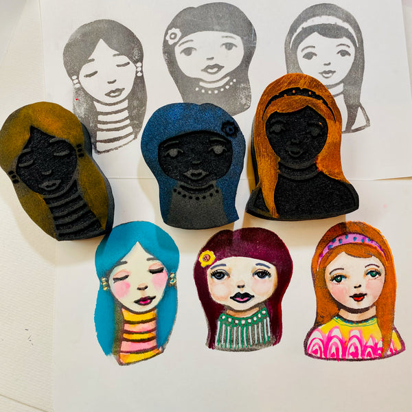 Kae Pea | The Girls | Foam Stamps - Set of 3