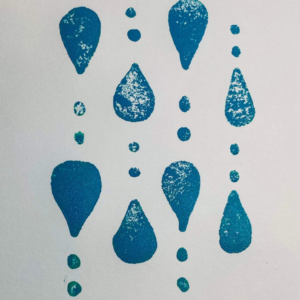 Gina Ahrens | Droplets | Foam Stamp