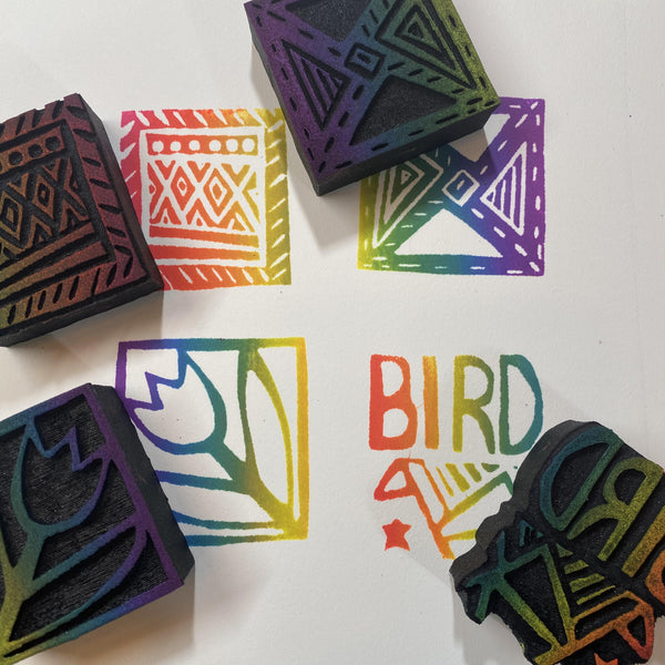 Sarah Matthews | Carve December Set | Foam Stamps - Set of 10