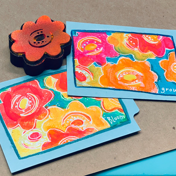 Jone Hallmark | Floral Trio | Foam Stamps - Set of 3
