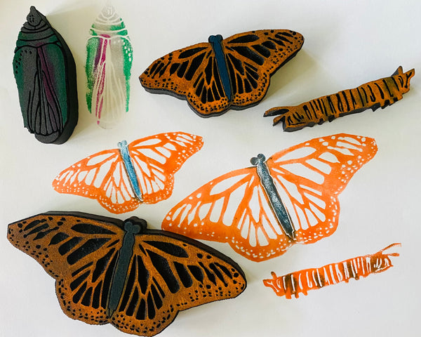 Emmie Roelofse | Monarch Butterfly | Foam Stamps - Set of 4