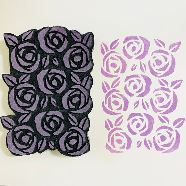 Marylinn Kelly | Bed of Roses | Foam Stamp