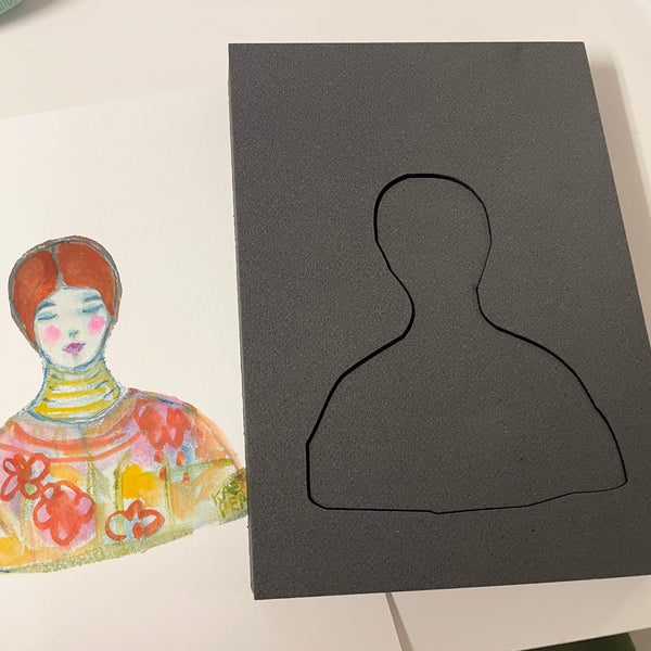 Kae Pea | Simple Silhouette | Foam Stamp