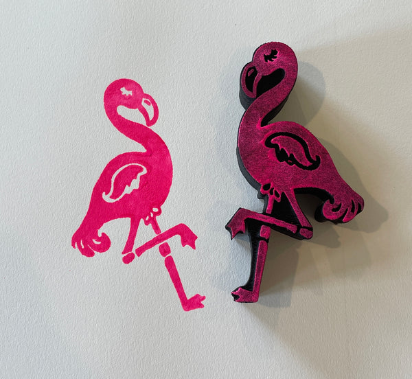 Red Tin Roof | Flamingo | Foam Stamp