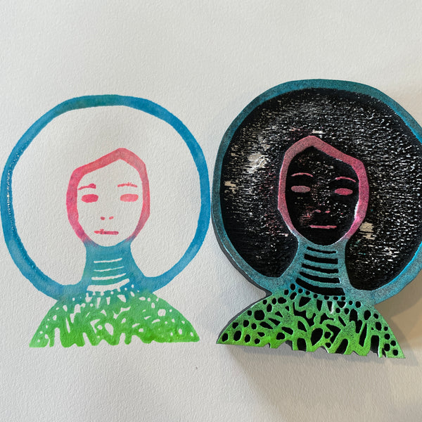 Kae Pea | Good Hair Day | Foam Stamp