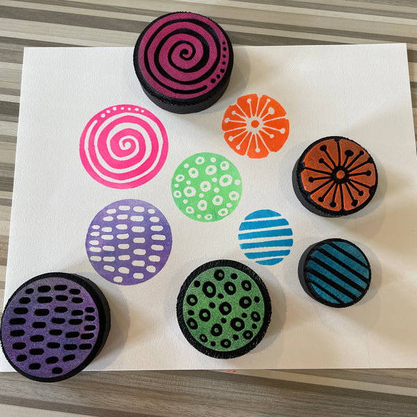 Kae Pea | Microcosms | Foam Stamps - Set of 5