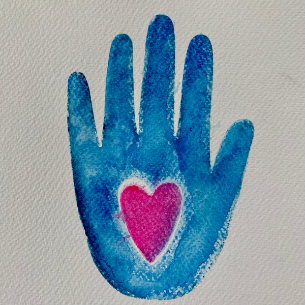 Kae Pea | Heart in Hand | Foam Stamp
