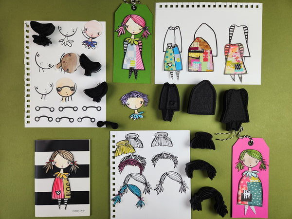 ArtFoamies by Connie Fong for Fodder School | Fodders Daughters Collection | Foam Stamp (Set of 10)