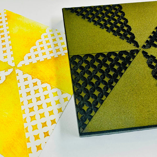 Ann Butler | Plain & Patterned Pinwheel Square | Foam Stamp