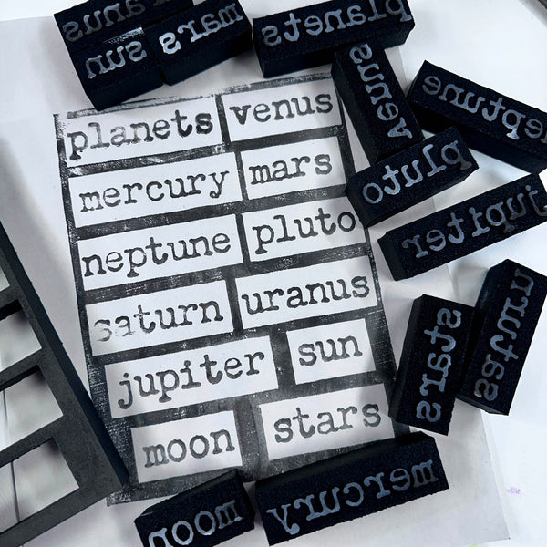 Zodiacs | Zodiac Poetry 3 | Foam Stamps - Set of 12