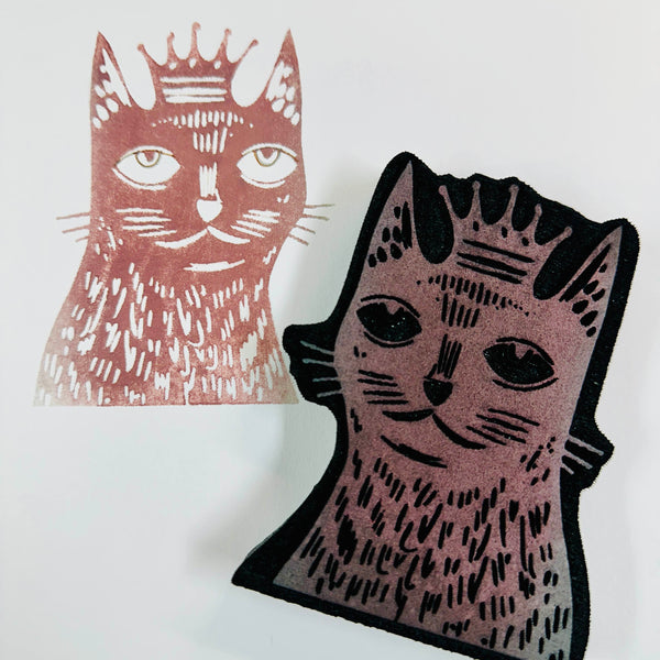 Collage Soup | Boss Cats | Foam Stamps - Set of 2