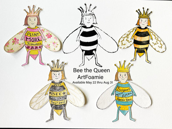 UnMundane Arts | Bee the Queen | Art Foam Stamp
