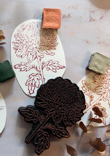 Art To Basic | The Florists Favorite Chrysanthemum | Art Foam Stamp