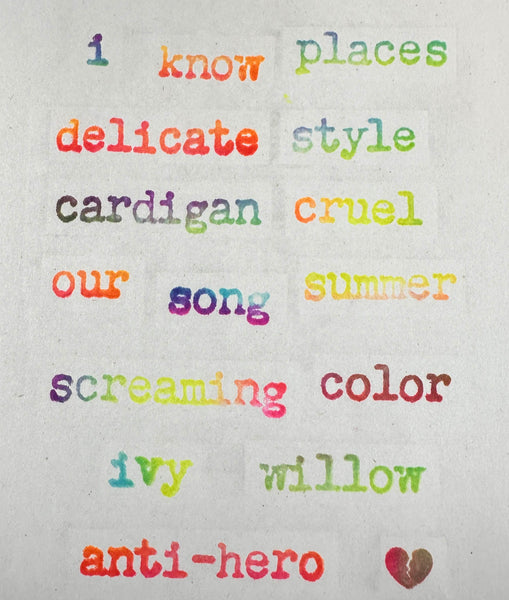 Maxi Moon | ArtFoamies Pop Culture Poetry: Swiftie Edition 2 - Set of 17