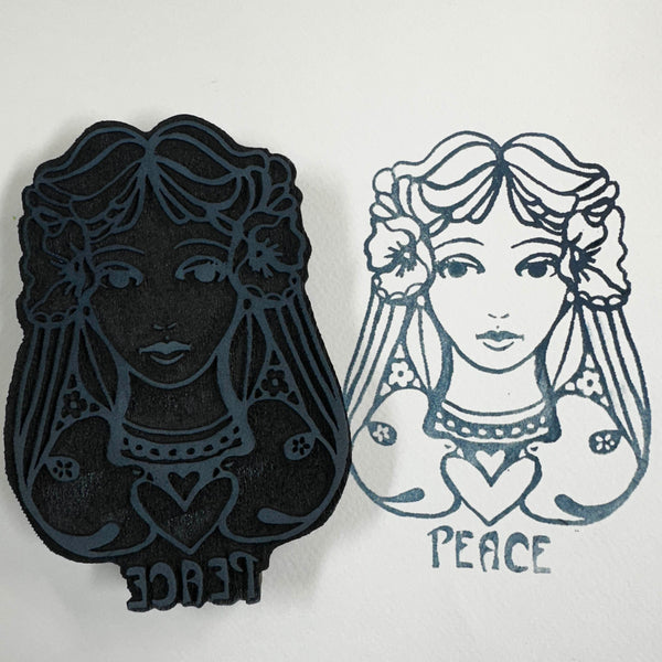 Kae Pea | Peaceful | Foam Stamp