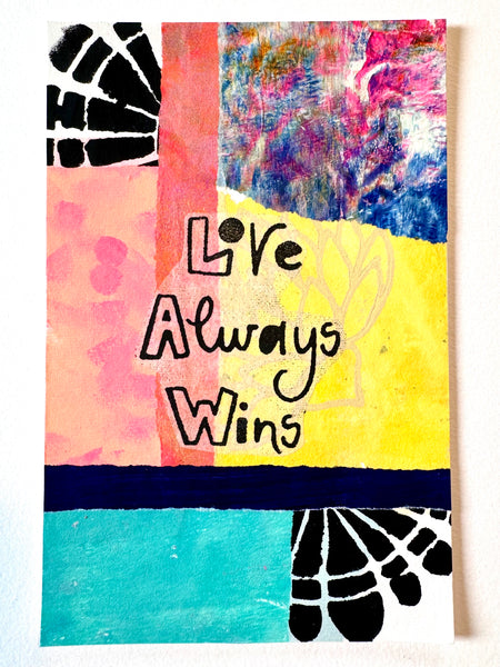 Sarah Gardner for Fodder School | Love Always Wins | Foam Stamps - Set of 2