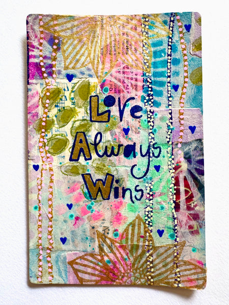 Sarah Gardner for Fodder School | Love Always Wins | Foam Stamps - Set of 2