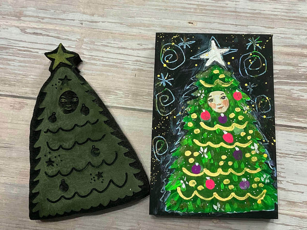 Wendy Aspinall | Christmas Tree Suit | Foam Stamp