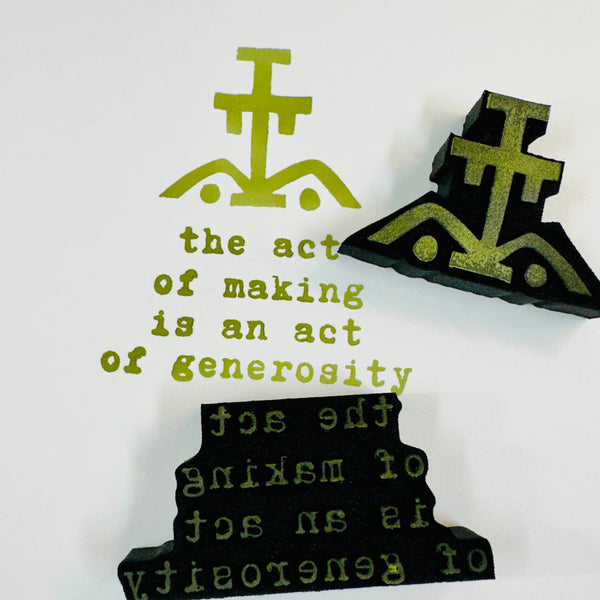 Jack Ravi for Fodder School | Generosity | Foam Stamps - Set of 2