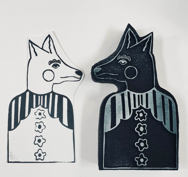 Megan Quinlan | Wolf & Deer | Foam Stamps - Set of 2