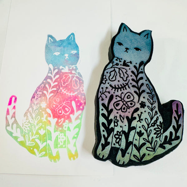 Danita Art | Flowery Feline | Foam Stamp