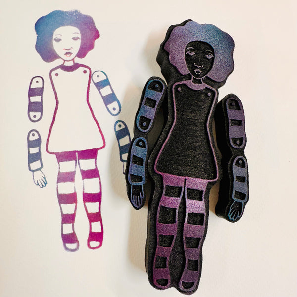 Patty McFarlane | Articulated Paper Doll | Foam Stamps - Set of 3