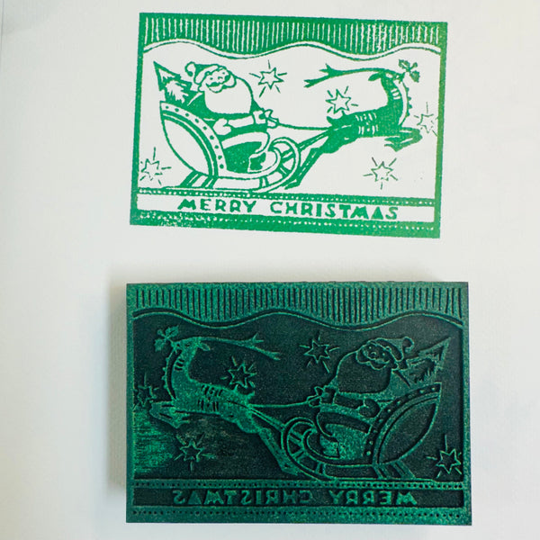 Jan Bryant | Merry Christmas Carving | Foam Stamp
