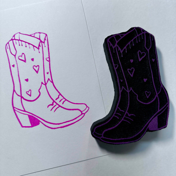 Maxi Moon | Cowgirl Boots | Foam Stamp