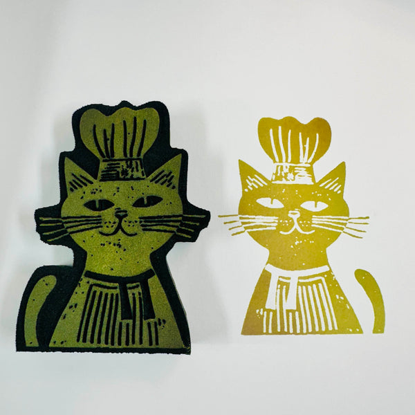 Collage Soup | Boss Cats | Foam Stamps - Set of 2