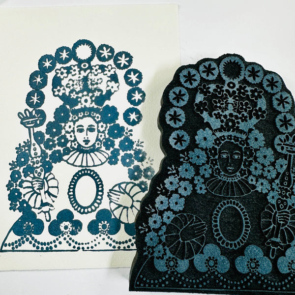 Sandra Evertson | Señora de los Flores | Foam Stamp