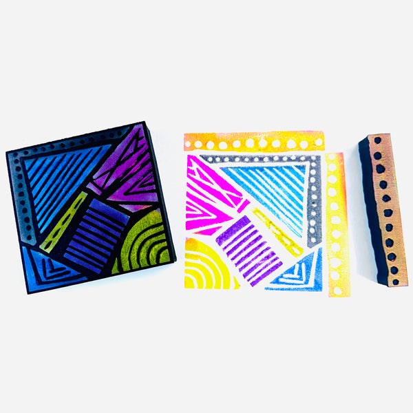 Sarah Matthews | Dots and Angles | Foam Stamps (Set of 2)