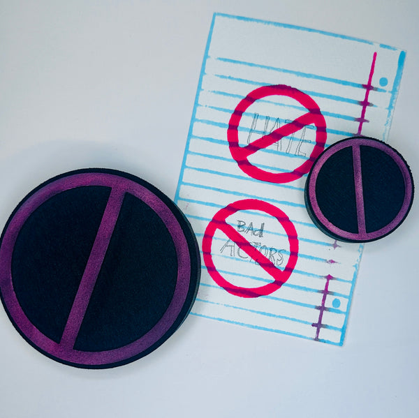 Kae Pea | Stamp Out - NO | Foam Stamp