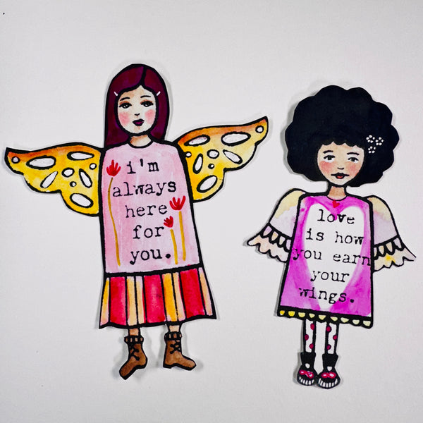 Kae Pea & Megan Quinlan | The Changels Set #2 | Foam Stamps - Set of 7