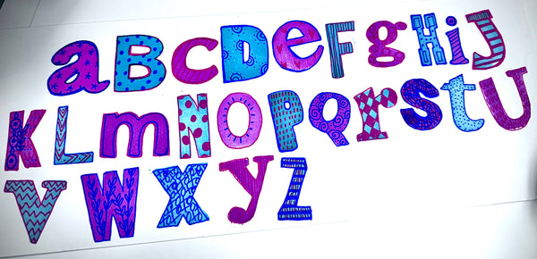 Heather Baley | Vintage Alphabet Set | Foam Stamps