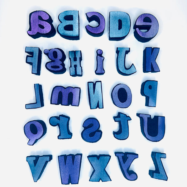 Heather Baley | Vintage Alphabet Set | Foam Stamps