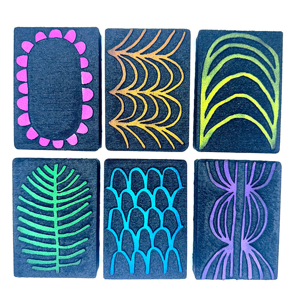 Jennifer Penick | ATC Set 1 | Foam Stamps (Set of 6)