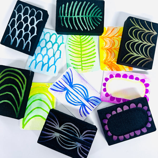 Jennifer Penick | ATC Set 1 | Foam Stamps (Set of 6)