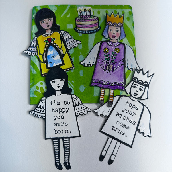 Kae Pea & Megan Quinlan | The Changels Set #3 (Special Bday Set)| Foam Stamps - Set of 7 (Copy)