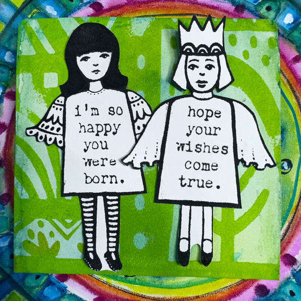 Kae Pea & Megan Quinlan | The Changels Set #3 (Special Bday Set)| Foam Stamps - Set of 7 (Copy)