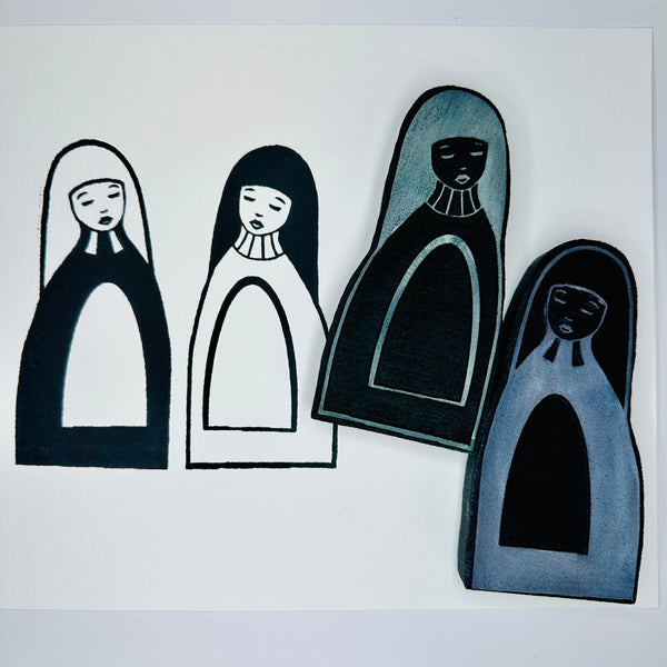 Kae Pea | Inside of You Girls (Set of 2) | Foam Stamps