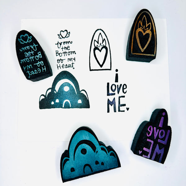 Kae Pea | Insides (Set of 4) | Foam Stamps