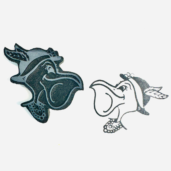 Kae Pea | Cranky Pelican | Foam Stamp