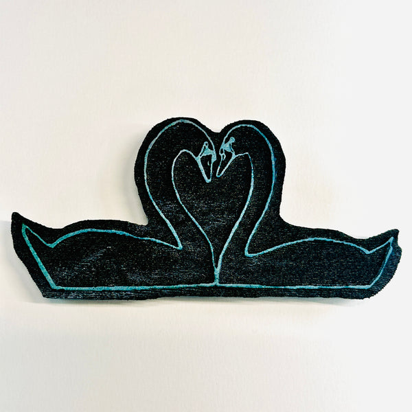 Kae Pea | 2 Swans | Foam Stamp