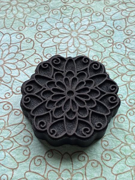 Marta Harvey | Flower Mandalas | Foam Stamp (Set of 4)