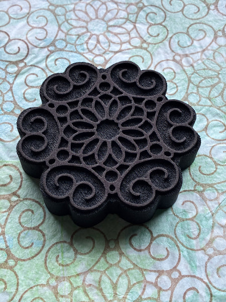 Marta Harvey | Flower Mandalas | Foam Stamp (Set of 4)