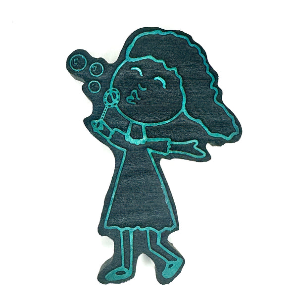 Puffer | Blowing Bubbles | Art Foam Stamp