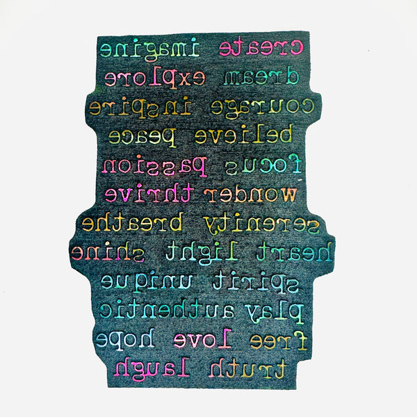 Heather Baley | Creative Words | Art Foam Stamp