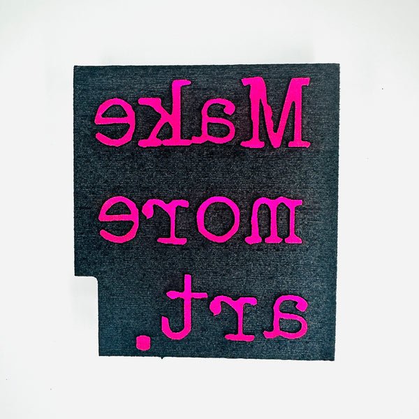 Heather Baley | Make More Art | Art Foam Stamp