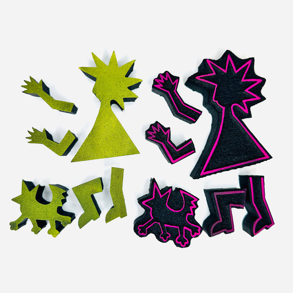 Kathrine M | Blaze and Rocket | Art Foam Stamps (Set of 12)